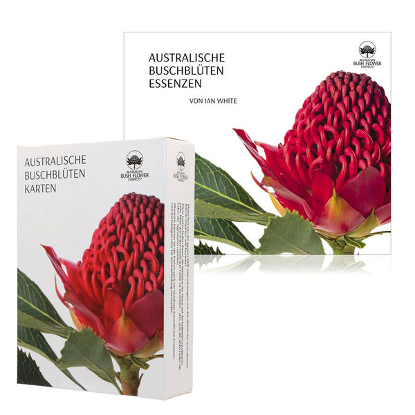 Buschblüten Kartenset mit Taschenbuch Australian Bush Flower Essences
